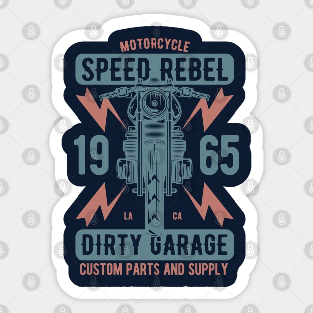 Motorcycle Speed Rebel Sticker by JabsCreative